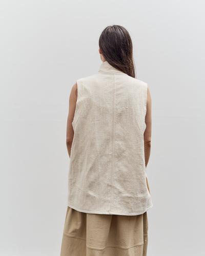 7115 by Szeki Reversible Vest, Bone White