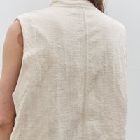 7115 by Szeki Reversible Vest, Bone White