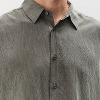 7115 by Szeki Unisex Signature Dolman Shirt, Pewter Green