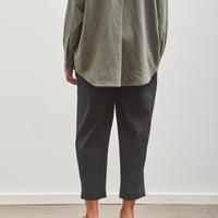 7115 by Szeki Signature Pleated Trouser, Faded Black
