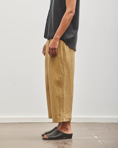 7115 by Szeki Signature Pleated Trouser, Textured Dijon