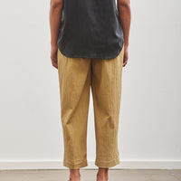 7115 by Szeki Signature Pleated Trouser, Textured Dijon