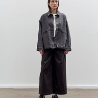 7115 by Szeki Signature Panel Pockets Jacket, Washed Black