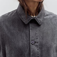 7115 by Szeki Signature Panel Pockets Jacket, Washed Black