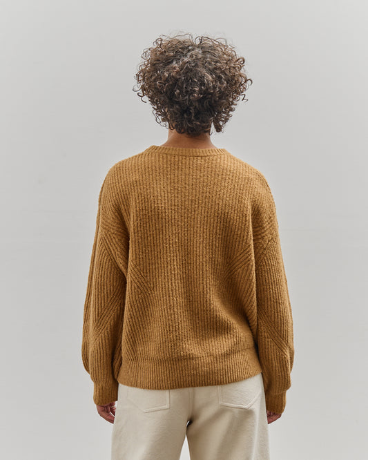 7115 by Szeki Signature Poet Sleeve Sweater, Caramel