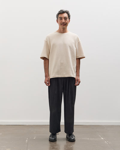 7115 by Szeki Unisex Signature Pleated Trouser, Faded Black