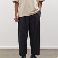 7115 by Szeki Unisex Signature Pleated Trouser, Faded Black