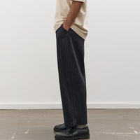 7115 by Szeki Unisex Signature Pleated Trouser, Faded Black