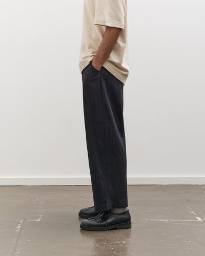 7115 by Szeki Unisex Signature Pleated Trouser, Faded Black