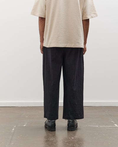 7115 by Szeki Unisex Signature Pleated Trouser, Faded Black