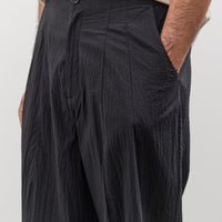 7115 by Szeki Unisex Signature Pleated Trouser, Faded Black