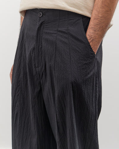 7115 by Szeki Unisex Signature Pleated Trouser, Faded Black