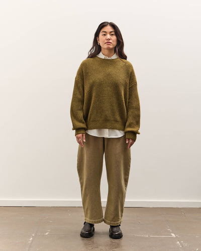 7115 by Szeki Signature Poet Sleeves Sweater, Kelp