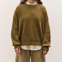 7115 by Szeki Signature Poet Sleeves Sweater, Kelp
