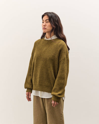 7115 by Szeki Signature Poet Sleeves Sweater, Kelp