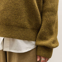 7115 by Szeki Signature Poet Sleeves Sweater, Kelp