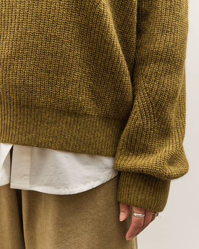 7115 by Szeki Signature Poet Sleeves Sweater, Kelp