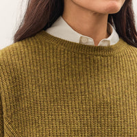 7115 by Szeki Signature Poet Sleeves Sweater, Kelp