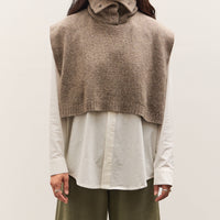 7115 by Szeki Knit Turtleneck Vest, Taupe
