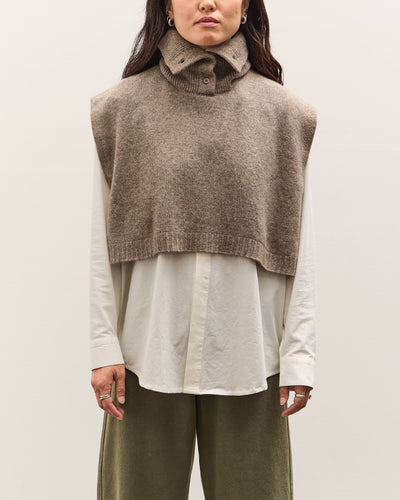 7115 by Szeki Knit Turtleneck Vest, Taupe