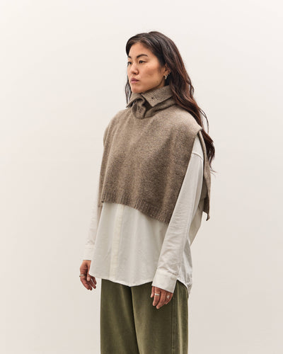 7115 by Szeki Knit Turtleneck Vest, Taupe