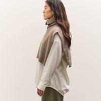 7115 by Szeki Knit Turtleneck Vest, Taupe