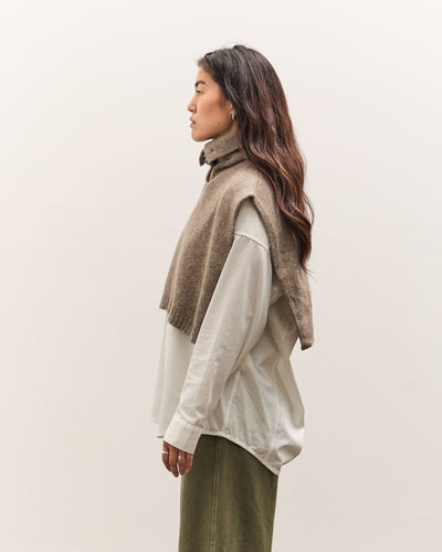 7115 by Szeki Knit Turtleneck Vest, Taupe