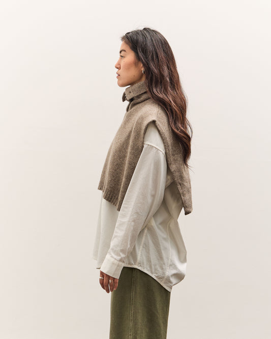 7115 by Szeki Knit Turtleneck Vest, Taupe