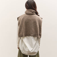 7115 by Szeki Knit Turtleneck Vest, Taupe