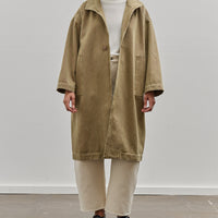 7115 by Szeki Spring Lapel Coat, Washed Kelp