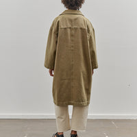 7115 by Szeki Spring Lapel Coat, Washed Kelp