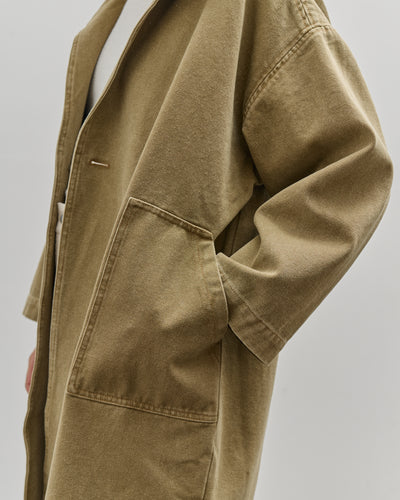 7115 by Szeki Spring Lapel Coat, Washed Kelp