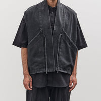 7115 by Szeki Unisex Sumo Vest, Faded Black