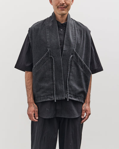7115 by Szeki Unisex Sumo Vest, Faded Black