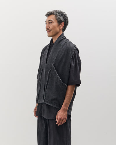 7115 by Szeki Unisex Sumo Vest, Faded Black