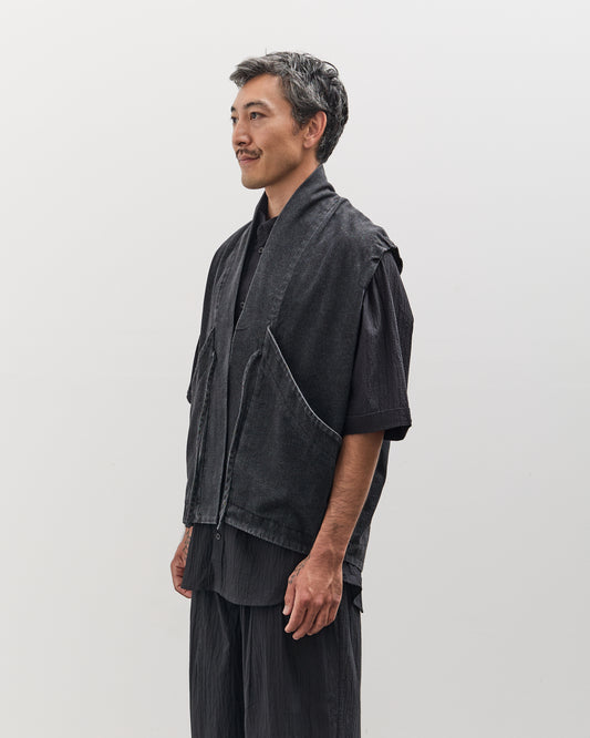 7115 by Szeki Unisex Sumo Vest, Faded Black