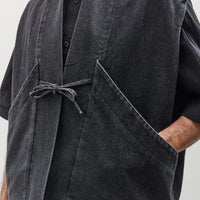 7115 by Szeki Unisex Sumo Vest, Faded Black