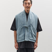 7115 by Szeki Unisex Sumo Vest, Faded Blue