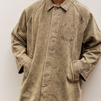 7115 by Szeki Fall Duster Unisex, Spotted Washed Olive