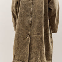 7115 by Szeki Fall Duster Unisex, Spotted Washed Olive