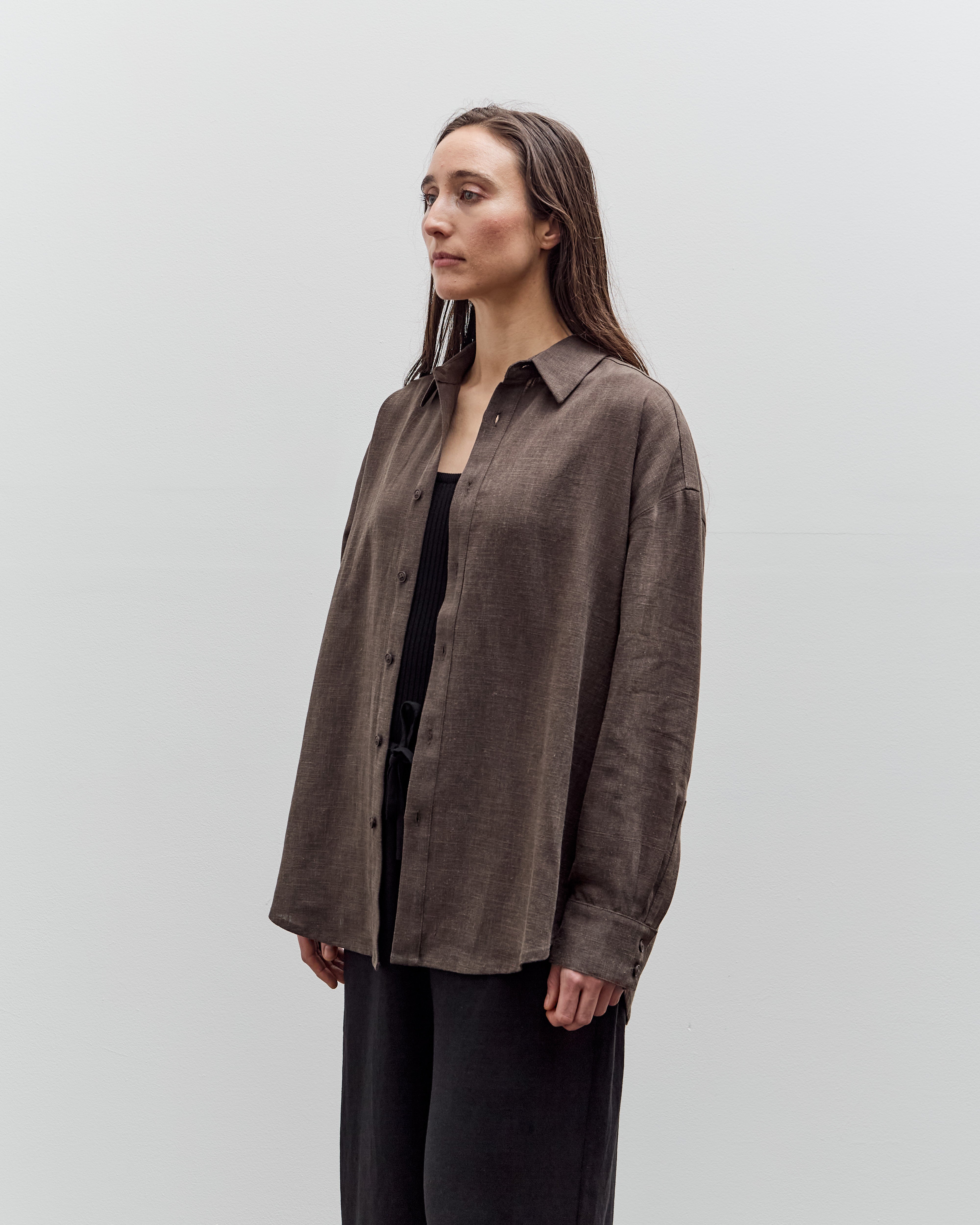 7115 by Szeki Dolman Shirt, Olive Gray – Glasswing