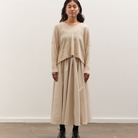 7115 by Szeki V-Neck Sweater, Sand Beige