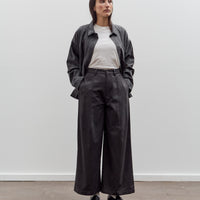 7115 by Szeki Wide-Legged Skate Trouser Unisex, Charcoal Black