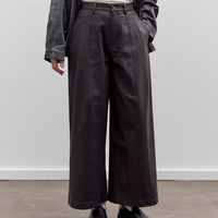 7115 by Szeki Wide-Legged Skate Trouser Unisex, Charcoal Black