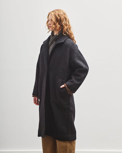 7115 by Szeki Wool Fall Coat, Black