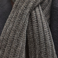 7115 by Szeki Signature Cross Scarf, Charcoal