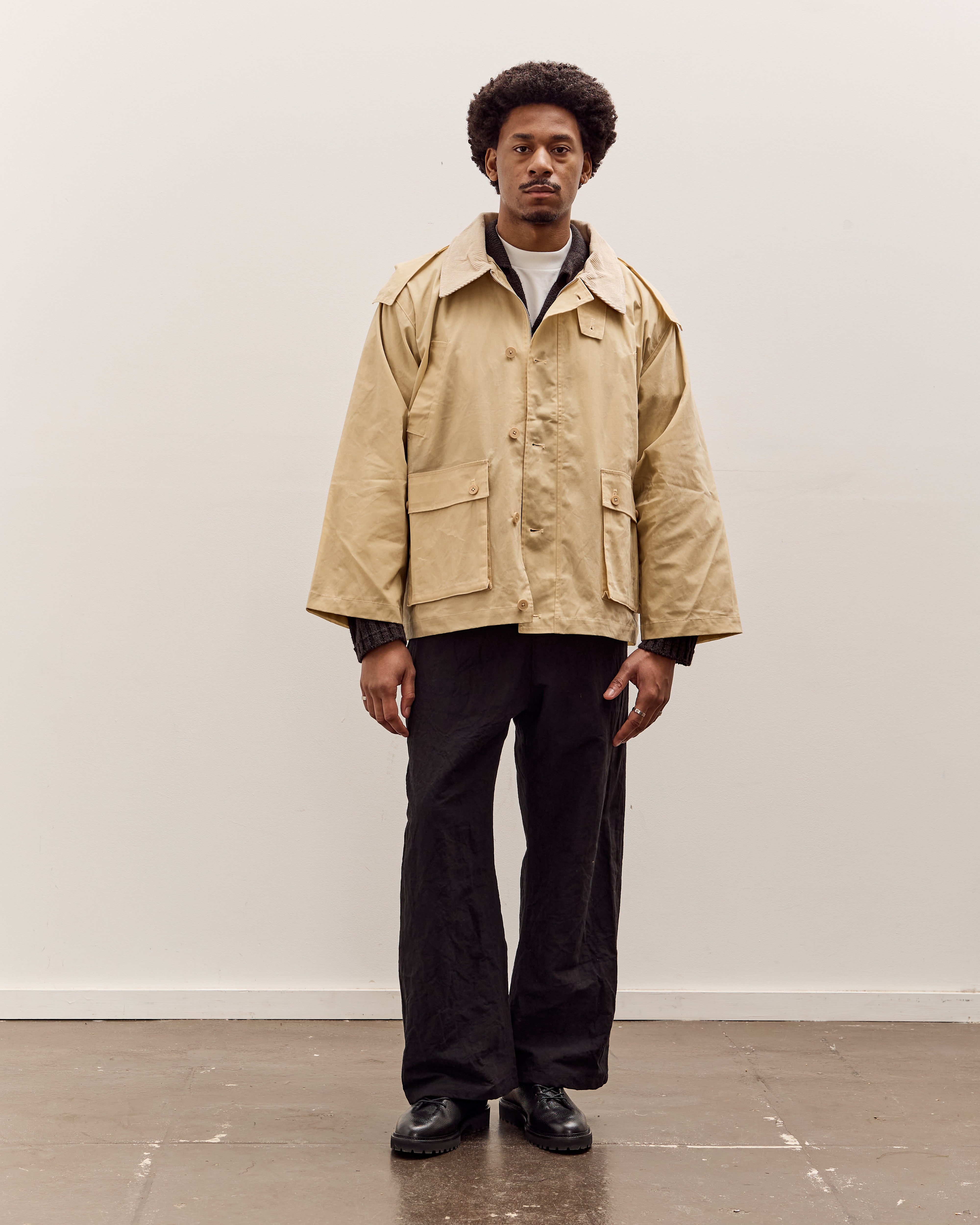 25SS 7115 by SZEKI ジャケット カバーオール L 7115 by Szeki Hunting Jacket Unisex, Buttermilk – Glasswing
