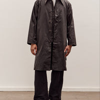 7115 by Szeki Spring Trench Overcoat - Waxed Edition, Charcoal