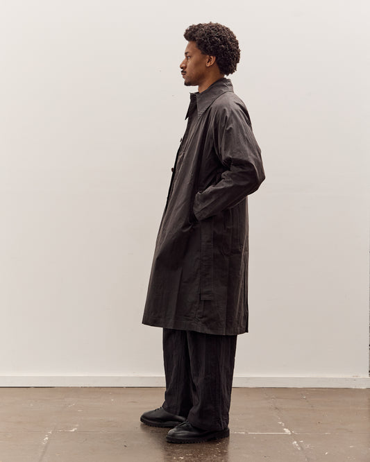 7115 by Szeki Spring Trench Overcoat - Waxed Edition, Charcoal