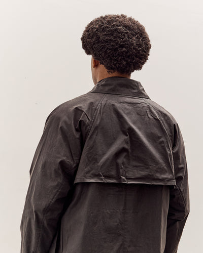 7115 by Szeki Spring Trench Overcoat - Waxed Edition, Charcoal